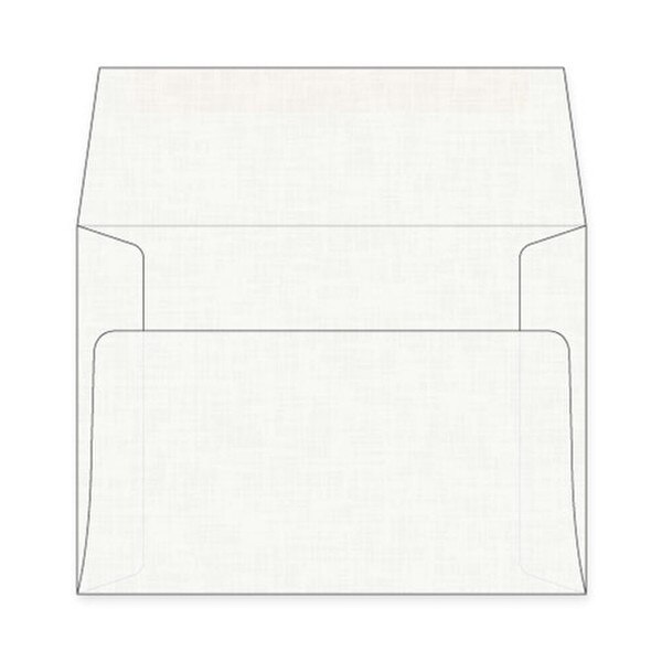 A7 White Linen Envelopes
